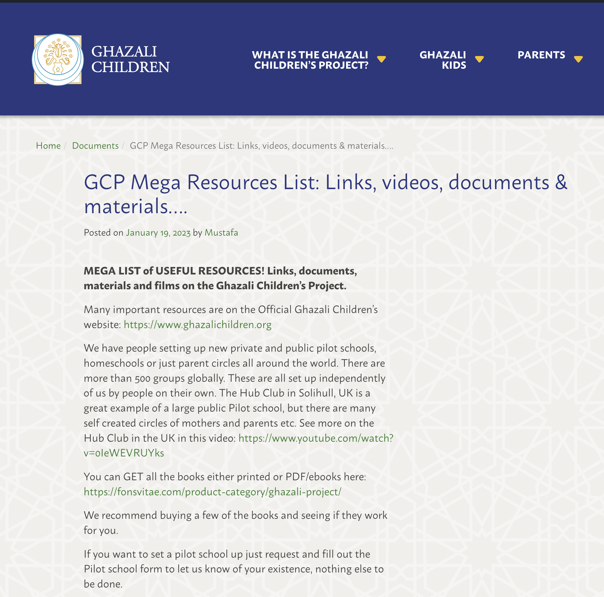 GCP Mega Resources List Links, videos, documents & materials